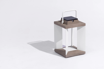 TECKA95 - Solar powered aluminium and wood lantern by Les Jardins® - view 3